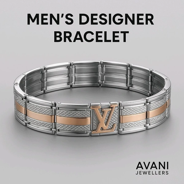 Silver Gents Bracelet - 31.11, 8.2 Inch