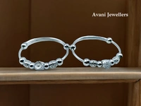 Silver Baby Plain Kade - 17.48, Adjustable
