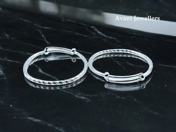 Silver Baby Plain Kade - 14.48, Adjustable