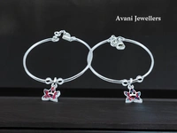 Silver Baby Plain Kade - 10.28, Adjustable