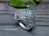 Silver Ladies Cocktail Ring - 5.59, 13
