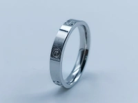 Silver Gents Bands - 4.25
