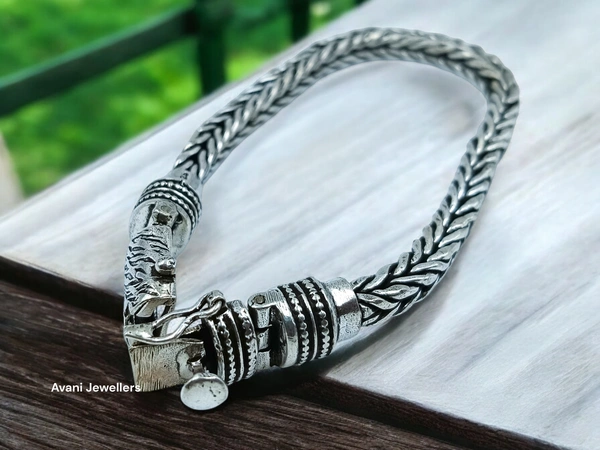 Silver Gents Bracelet - 42.77, 8 Inch