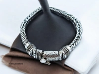 Silver Gents Bracelet - 42.77, 8 Inch