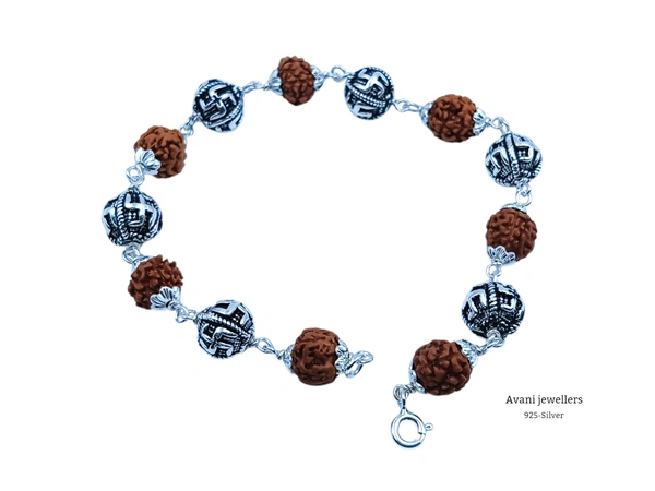 Silver Gents Bracelet - 7.5 inch, 7.140