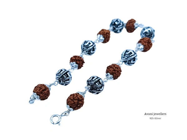 Silver Gents Bracelet - 7.5 inch, 7.140