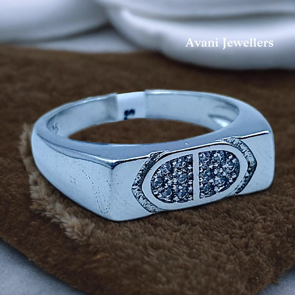 Silver Gents Fancy Rings - 4.08, 19