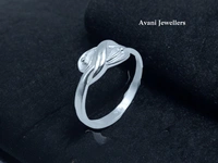 Silver Ladies Plain Ring - 2.27, 14