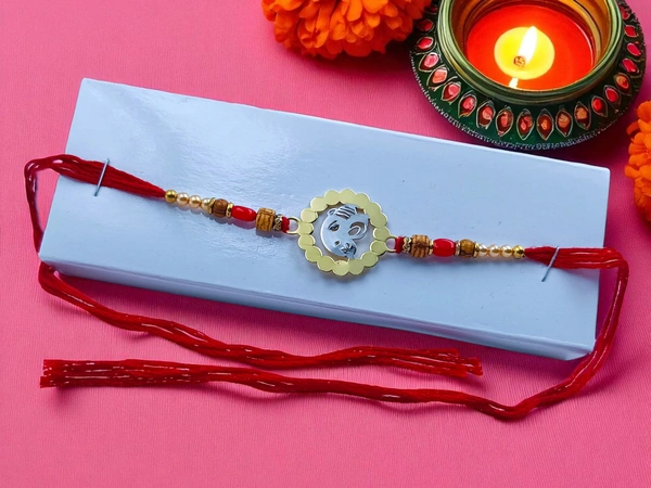 Silver Fancy Rakhi - Free Size, 3-4gm Approx