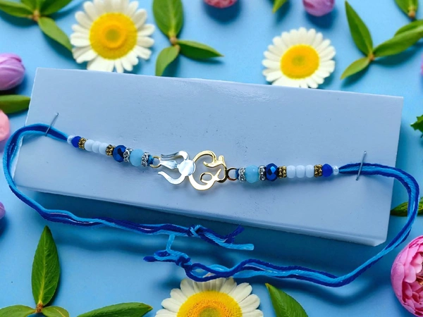 Silver Fancy Rakhi - Free Size, 3-4gm Approx