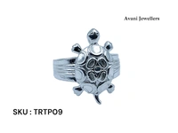 Silver Tortoise Plain Ring - 5.44, 24