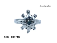 Silver Tortoise Plain Ring - 3.2, 20