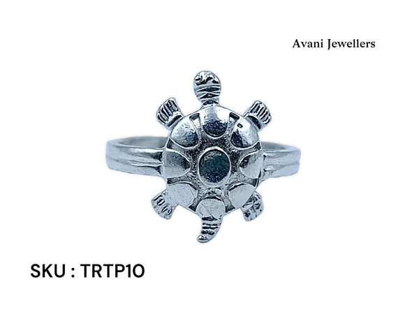 Silver Tortoise Plain Ring - 3.2, 20
