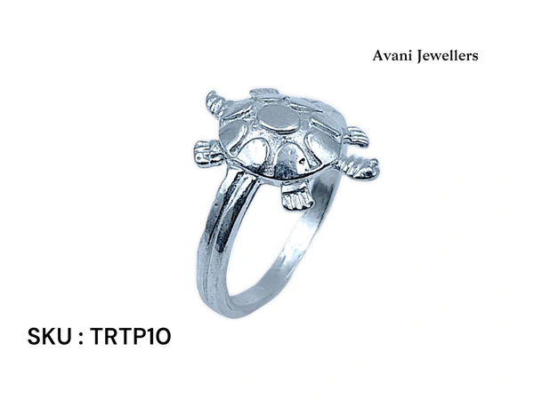 Silver Tortoise Plain Ring - 3.2, 20