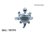 Silver Tortoise Plain Ring - 3.34, 14