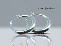 Silver Antique Plain Earrings - 3.96