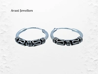 Silver Antique Plain Earrings - 1.95