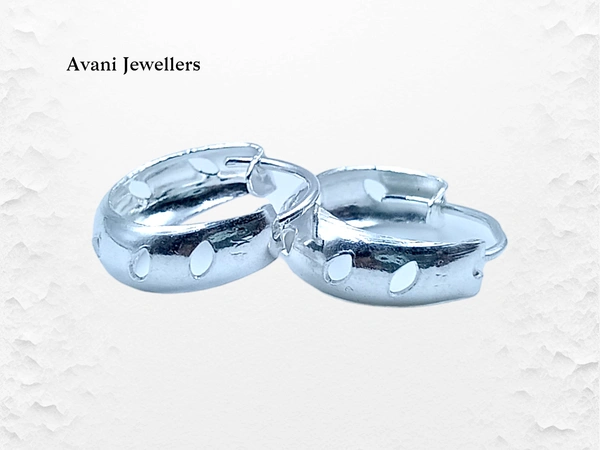 Silver Antique Plain Earrings - 1.52