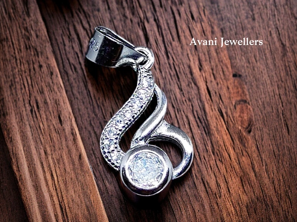 Silver Ladies Fancy Pendant - 1.26