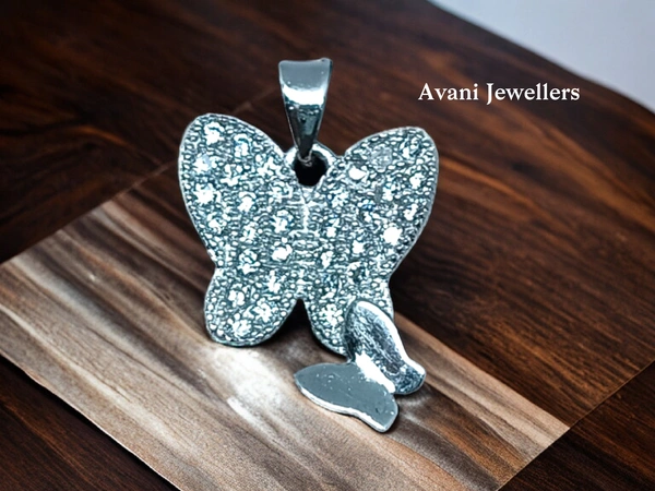 Silver Ladies Fancy Pendant - 2.8