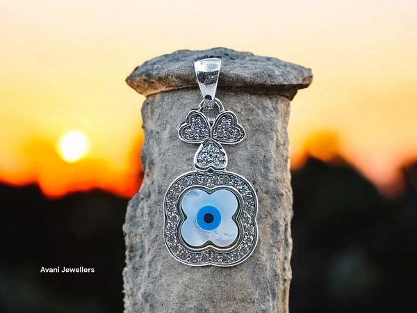 Silver Ladies Fancy Pendant - 3.6