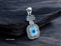 Silver Ladies Fancy Pendant - 3.6