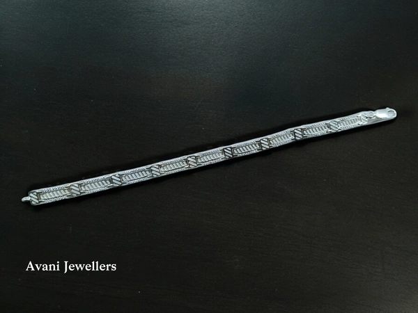 Silver Gents Bracelet - 13.78, 8 Inch
