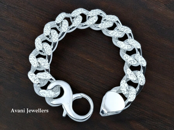Silver Gents Bracelet - 150, 9 Inch
