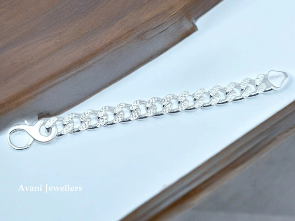 Silver Gents Bracelet - 150, 9 Inch