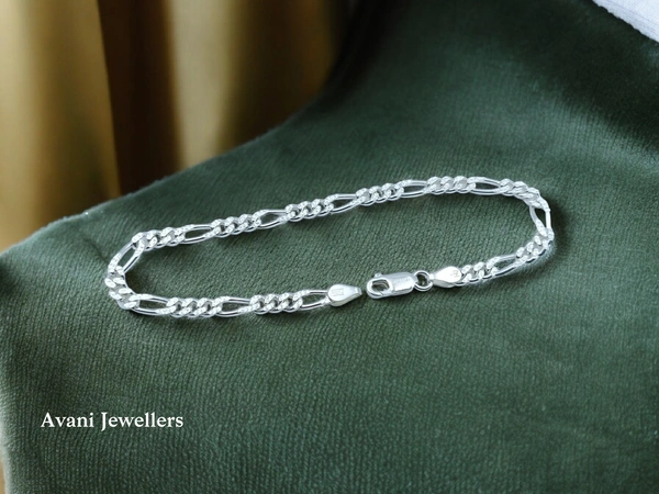Silver Gents Bracelet - 7.17, 8.5 Inch