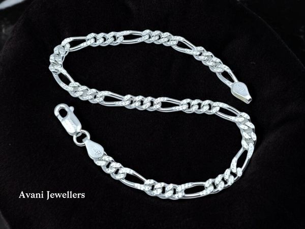 Silver Gents Bracelet - 7.17, 8.5 Inch