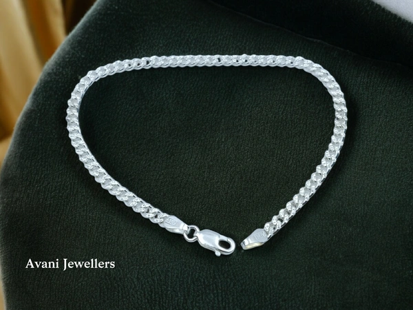 Silver Gents Bracelet - 5.6, 8.5 Inch