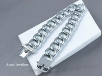 Silver Gents Bracelet - 39.38, 9 Inch