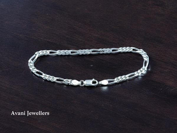Silver Gents Bracelet - 5.22, 8.5 Inch
