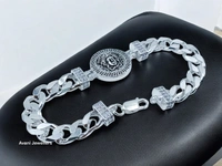 Silver Gents Bracelet - 33.08, 8.5 Inch