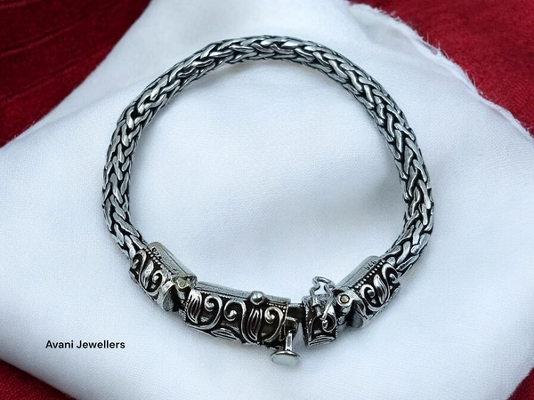 Silver Gents Bracelet - 41.93, 8 Inch