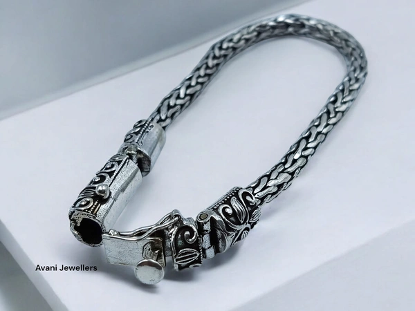 Silver Gents Bracelet - 41.93, 8 Inch