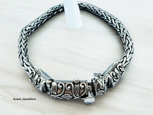 Silver Gents Bracelet - 41.93, 8 Inch