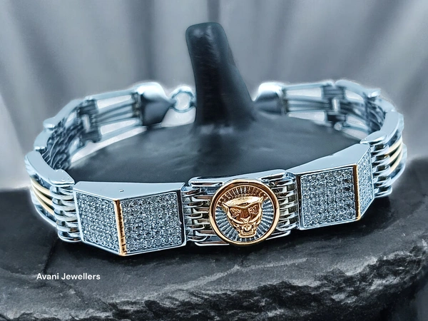 Silver Gents Bracelet - 36.45, 9 Inch