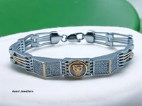 Silver Gents Bracelet - 36.45, 9 Inch