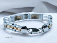 Silver Gents Bracelet - 36.45, 9 Inch