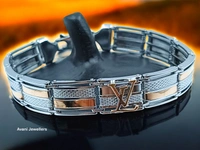 Silver Gents Bracelet - 31.11, 8.2 Inch