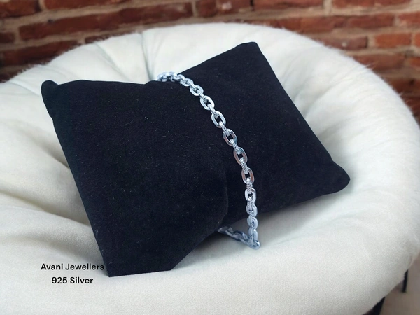Silver Gents Bracelet - 8.19, 8.5 Inch