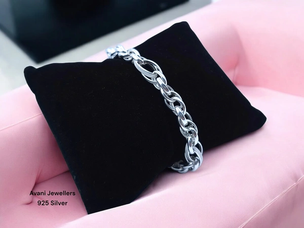 Silver Gents Bracelet - 9.14, 8.5 Inch