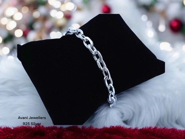 Silver Gents Bracelet - 7.3, 8.5 Inch