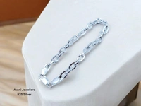 Silver Gents Bracelet - 7.3, 8.5 Inch