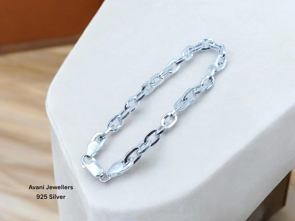 Silver Gents Bracelet - 7.3, 8.5 Inch