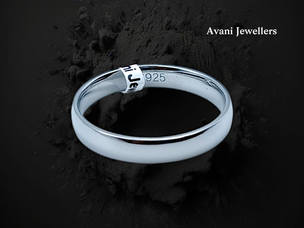 Silver Gents Bands - 3.38