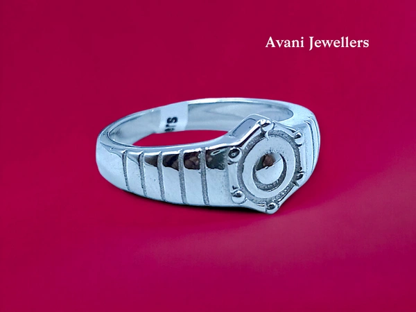 Silver Gents Plain Ring - 3.76