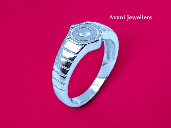 Silver Gents Plain Ring - 3.76